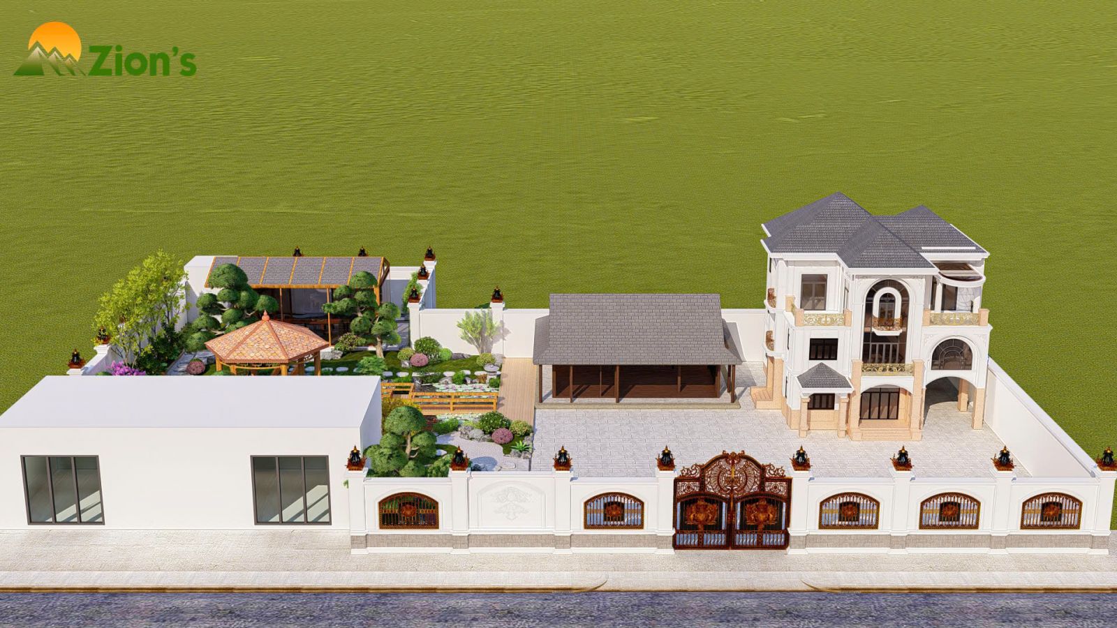 thiết kế sân vườn nhật bản tại bình dương - zion's landscape